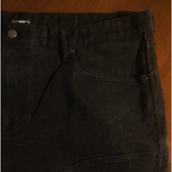 NWOT Fashion Nova Ryda Moto Skinny Jean - Black Size 42 - Picture 10 of 16